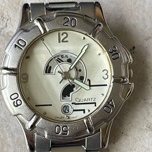 Fashion watch men battery bracelet band stainless steel